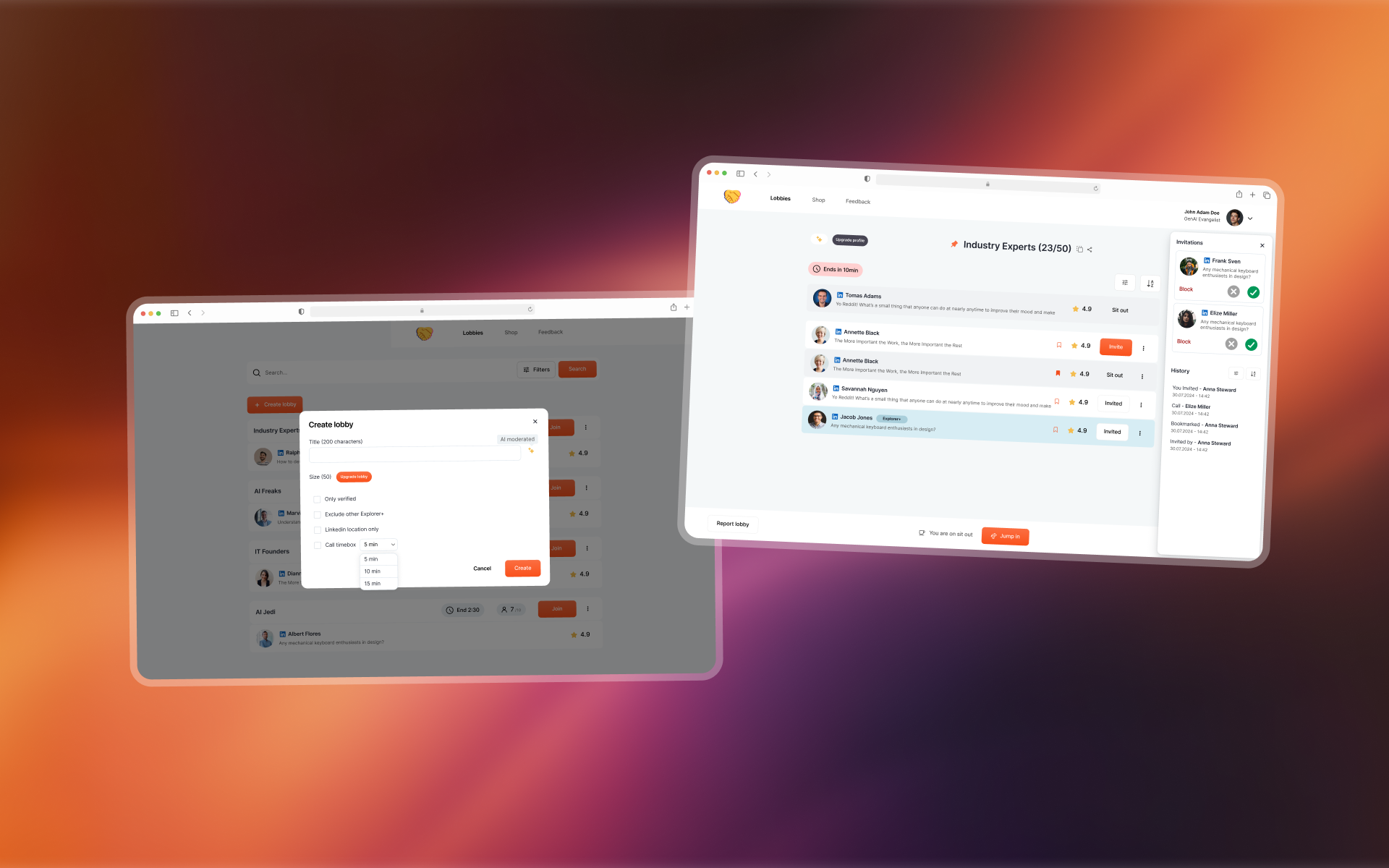 Lobby4 Development Process